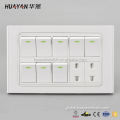 Wall Switch And Socket Best selling unique design electric 6gang switch Supplier